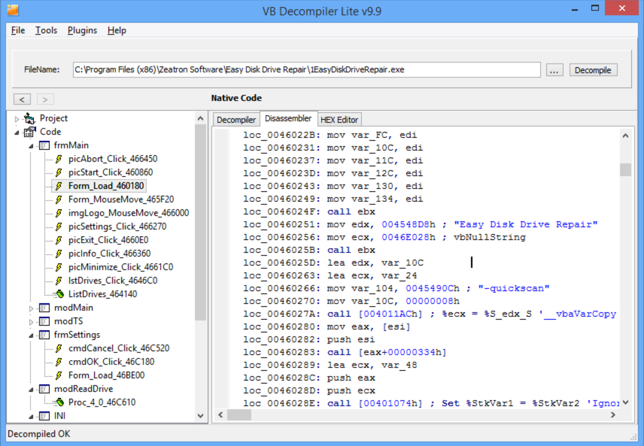 Vb decompiler 5 0 keygen for mac
